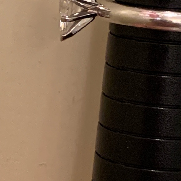 SOLD Blue Nile Pear Shaped Diamond Solitaire Sz 5.75 - Picture 10 of 11